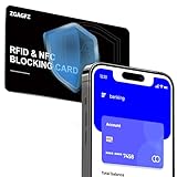 6 Pack RFID Blocking Card, NFC Debit Credit Card Passport Protector, Entire Wallet Protection Blocker Set for Men & Women, Smart Slim Design Perfectly fits in Wallet and Purse-Black (6)