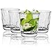 Vasos de agua,4 vasos reutilizables para cócteles,vasos de acrílico apilables,inastillables,portátiles para el hogar, restaurantes,fiestas, lavavajillas (transparente)