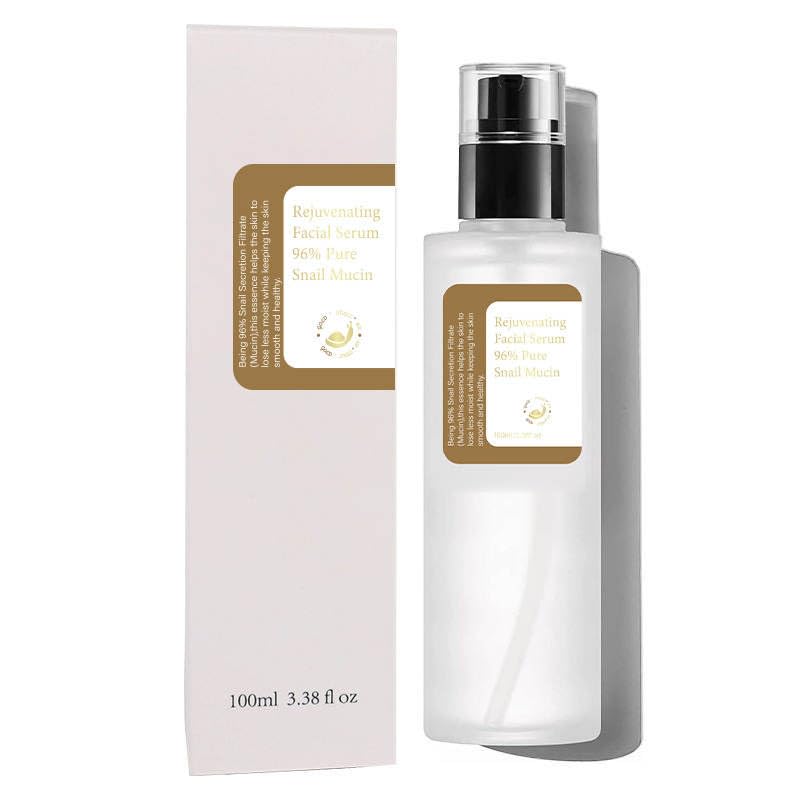 Snail Mucin Serum Luxury Korean 96% Snail Facial Serum Filtrate for skincare, Hydrating Serum For Dry Dull Face Skin and Wrinkles Power Repairing Essence For Face - GoldSnailRX