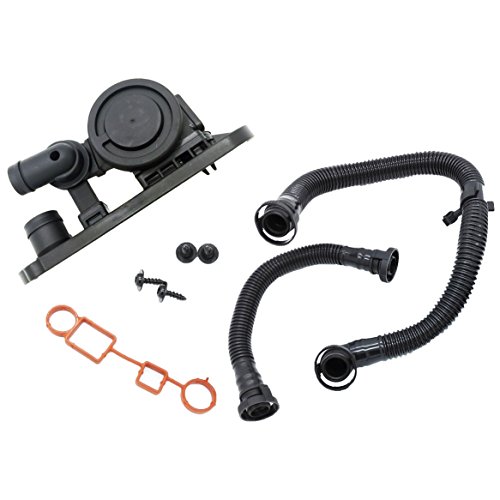 OKAY MOTOR Crankcase Vent Valve PCV Hose Service Kit for Audi A3 A4 VW Eos Passat 2.0T FSI