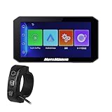 MAXWIN 【各種耐久試験実施済み】バイク用 スマートモニター ディスプレイオーディオ CarPlay Android Auto 対応 5インチ バイク カープレイ USB接続 バイクナビ 防水 防塵 iPhone/android対応 WiFi Bluetooth MoToMiRRoR BDVR-C003