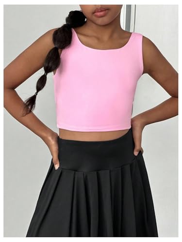 Image of WDIRARA Girl's Twist Back Sports Bras Backless Tank Top Workout Sports Shirts for Gym