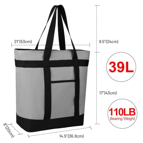 CIVJET Insulated Reusable Tote Bag