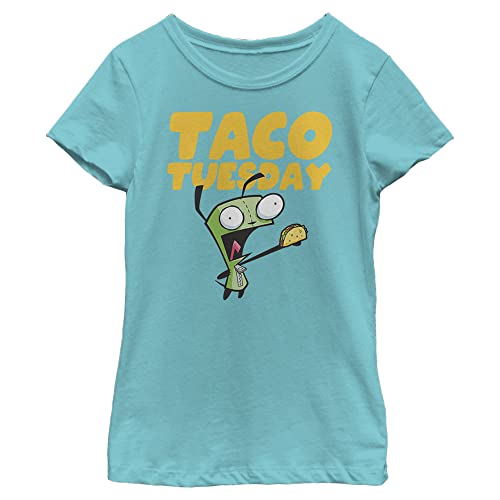 Nickelodeon Invader Zim Gir Taco Tuesday Girls Short Sleeve Tee Shirt