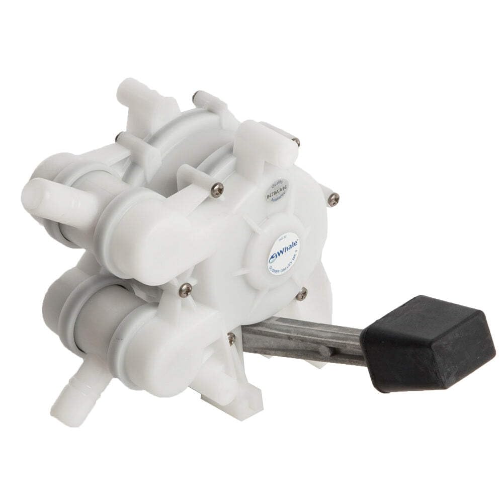 GP0551 Gusher Galley MK3 Pump, Foot-Operated Manual Pump, Left-Side Pedal, Up to 4 Gal./Minute, for Boats Up to 80 Feet, White, One Size