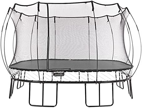 Springfree Trampoline Kids Jumbo Square Trampoline w/Safety Enclosure Net and SoftEdge Jump Bounce Mat for Outdoor Backyard Bouncing Springfree Trampoline Kids Jumbo Square Trampoline w/Safety Enclosure Net and SoftEdge Jump Bounce Mat for Outdoor Backyard Bouncing