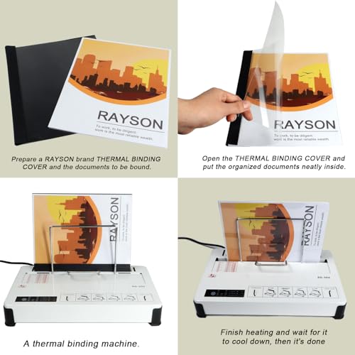 Reliure thermique RAYSON TBC12-25 pour assembler proprement 120 pages sans aucune perforation