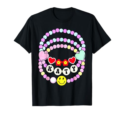 Retro Katy First Name I Love Katy Groovy 80's Vintage T-Shirt