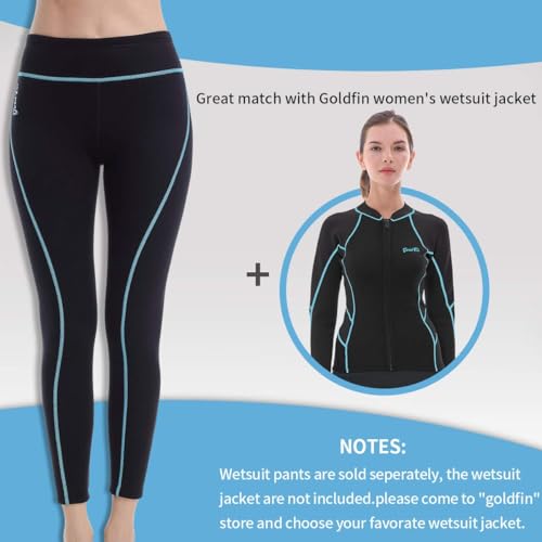 image for GoldFin Womens Wetsuit Pants, 2mm Neoprene Pants Keep Warm for Diving 