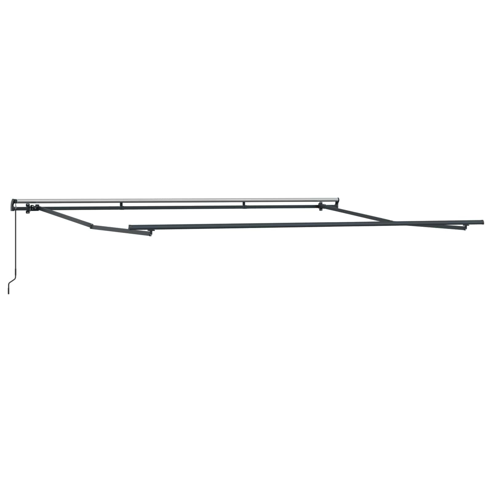 LKJephalotrope 14.7x11.5 ft Manual Retractable Awning, Polyester & Steel