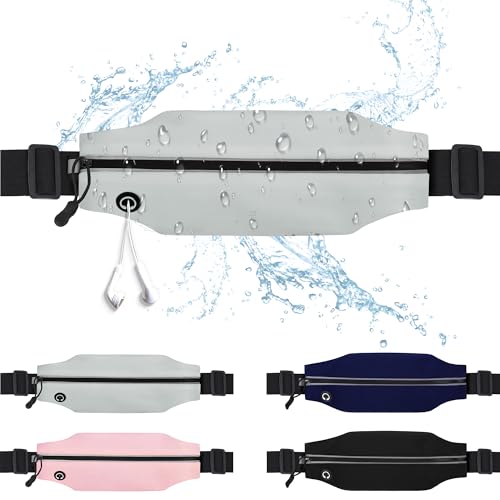 Image of Running Belt Fanny Pack for Men and Women Slim Running Bag Phone Holder Runner Money Belt Running Essentials Workout Fitness