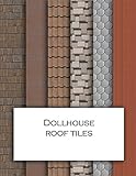 Dollhouse Roof Tiles: Roofing textured wallpaper for decorating doll's houses and model buildings....