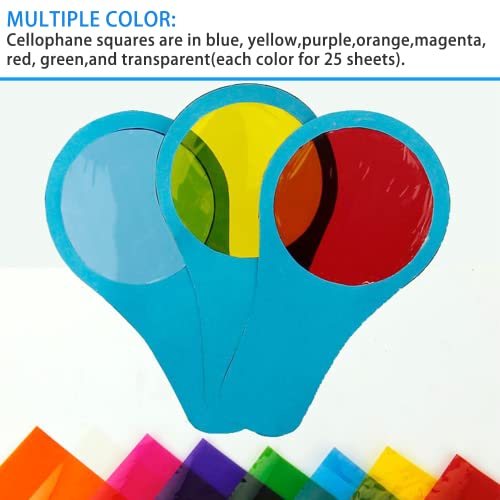 200 fogli di cellophane colorato in cellophane