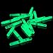 Fun Central U3, 50 Pcs 1.5 Inches Green Mini Glow Sticks, Glow Sticks Wholesale, Fishing Float, Light up Glow Toys, Glow Mini Stick, Glow Sticks Party Pack for St. Patrick's Day, Rave and Night Party