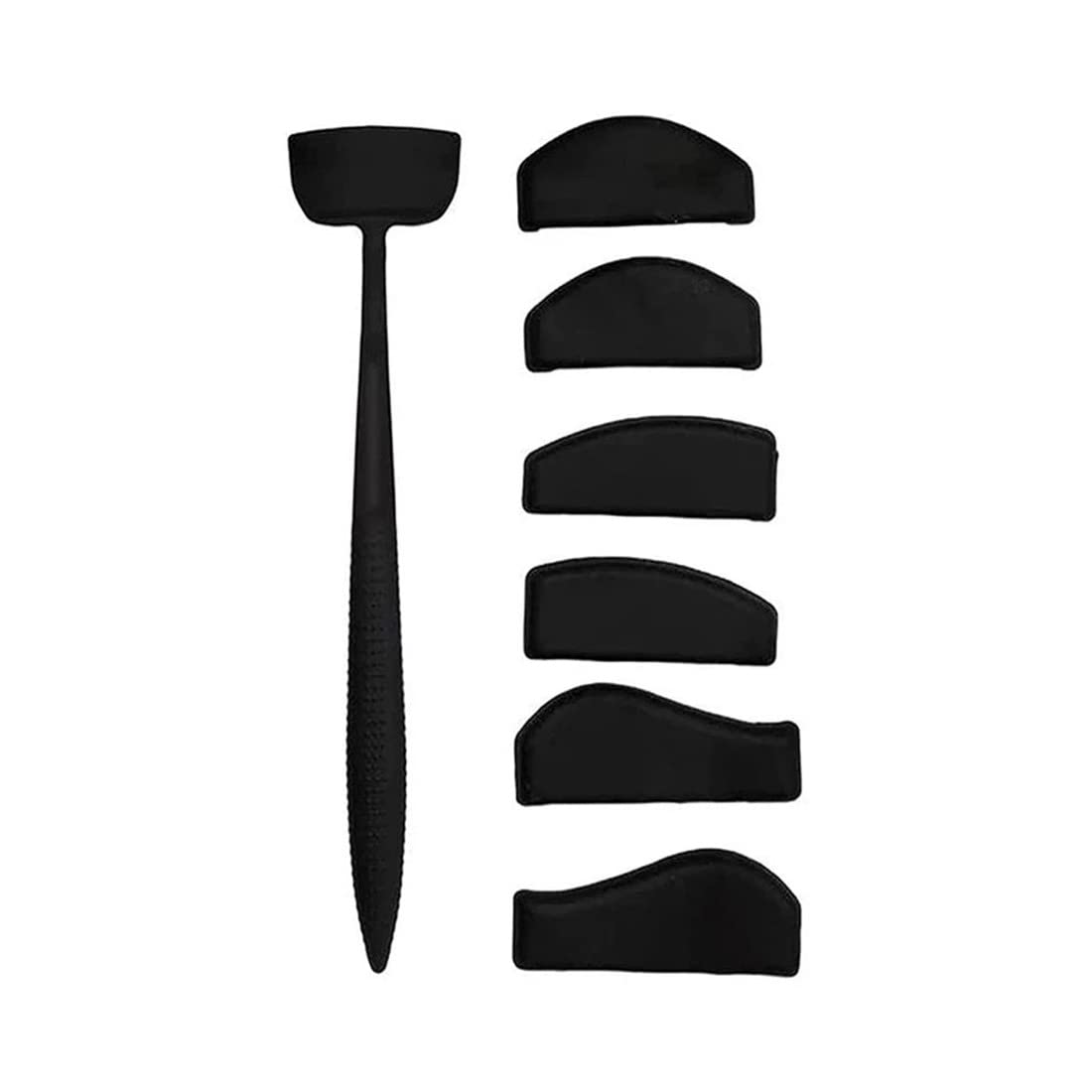 Zeayebsr Kit de línea plegable, aplicador de sombra de ojos, kit de plegado de 6 en 1, kit de sello de sombra de ojos, kit de línea plegable de silicona para los ojos