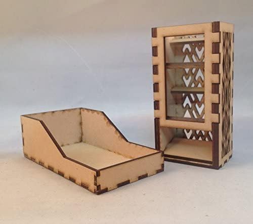 Mini Dice Tower and Tray v4 Clear Acrylic Window Laser Cut MDF Unique Gift
