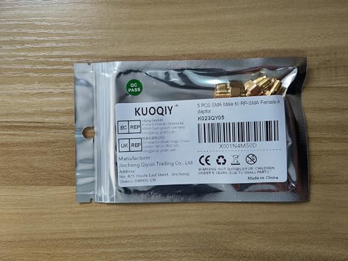 KUOQIY 5 Pezzi SMA Maschio a RP-SMA Femmina