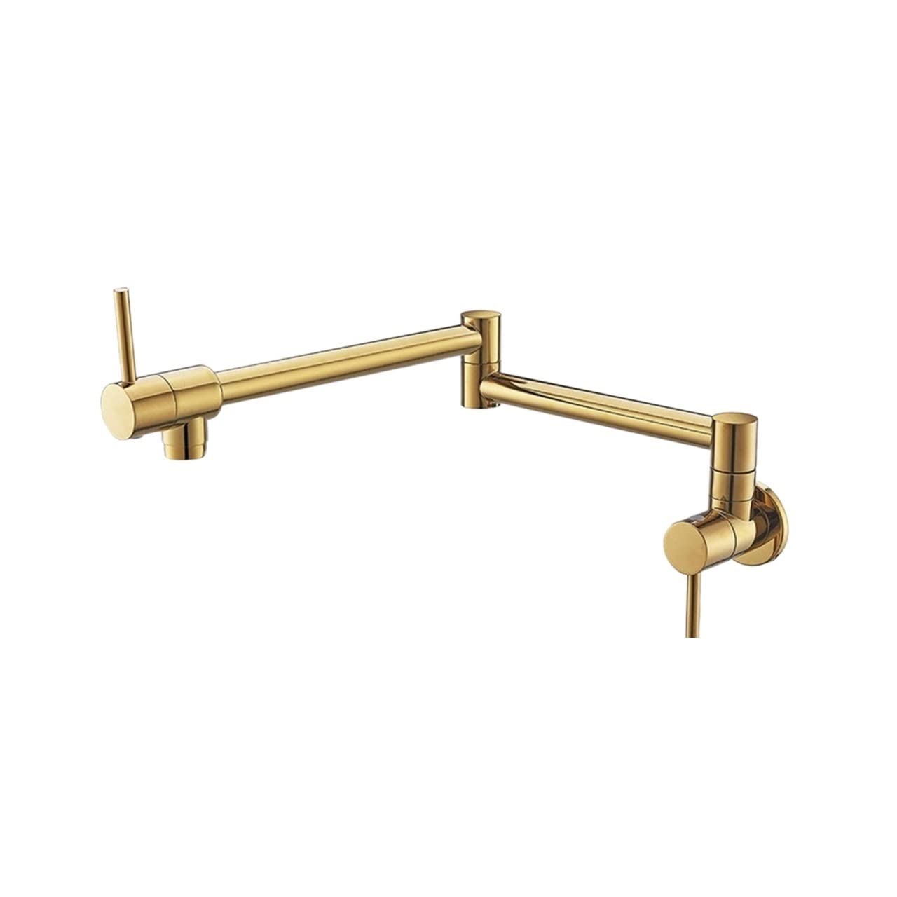Brass Pot Filler Faucet Swing Spout Wall Mounted Brushed Nickel Black Quality Kitchen,Durability(Gold)