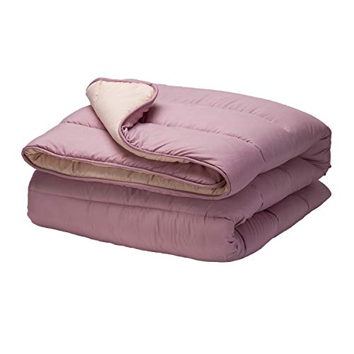 Pikolin Home - Relleno Nórdico Reversible Fibra 300 gr - Edredón Cama 150 - Tacto Pluma, Cálido, Transpirable, Color Malva, 240 x 220 cm