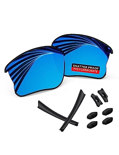 Image of PRO+ Polycarbonate Replacement Lenses & Rubber Kits /Nose Pads for Oakley Flak Series Sunglasses