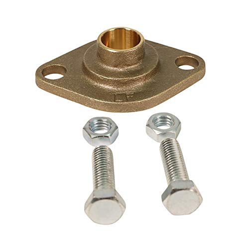Image of Midline Valve DGTXU114-OM-5 Circulator Flange Kit with Gaskets, Nuts and Bolts for Grundfos Pumps Brass 1-1 /4 in. SWT (10 Pack)