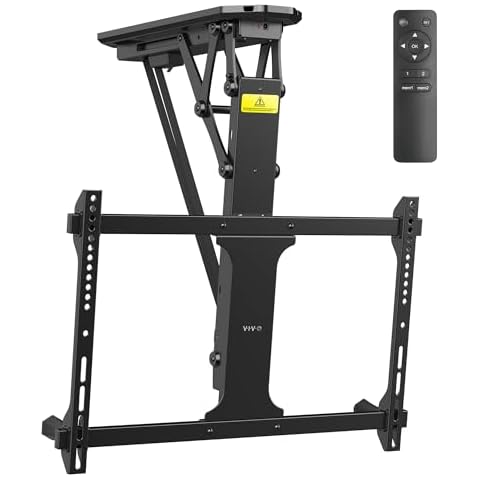 VIVO Electric Ceiling TV Mount for 32 to 70 inch Screens Cover