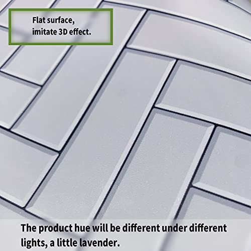 Funlife 14 Pcs Self Adhesive Stair Stickers, Peel And Stick Vinyl Stair Risers Staircase Murals Decals Sticker Decor For Steps, 39.37"X7.09", Herringbone #TOP1