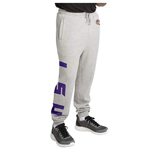 LSU Tigers NCAA Mens Gray Woven Joggers - XXL