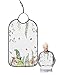 Kewadony Adult Bibs for Elderly Women - Easter Waterproof Dining Clothing Protectors with Crumb Catcher for Eating/Feeding, Gnomes Bunny Easter Eggs Tulip Flowers Spring Leaf Terry Cloth Bib Washable