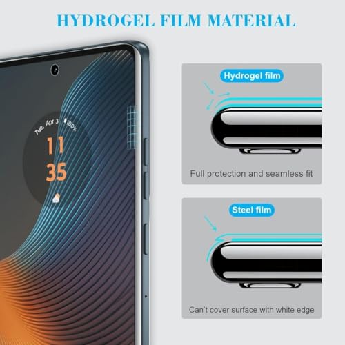 Image of Anti Glare Matte TPU hydrogel Edge to Edge Unbreakable Membrane Screen Protector Guard Compatible For iQOO 12, 13 and Z7 Pro (6.7 Inch) Easy Installation | Support Fingerprint | Edge to Edge