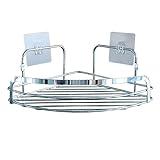 Coloris : Argent Panier de Douche Angle Adhésif \