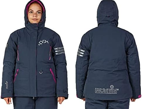 NORFIN Women NORDIC FLT Parka, Float Assist Fishing Jacket with Hoodie, Waterproof Insulated, Breathable, Wind Resistant