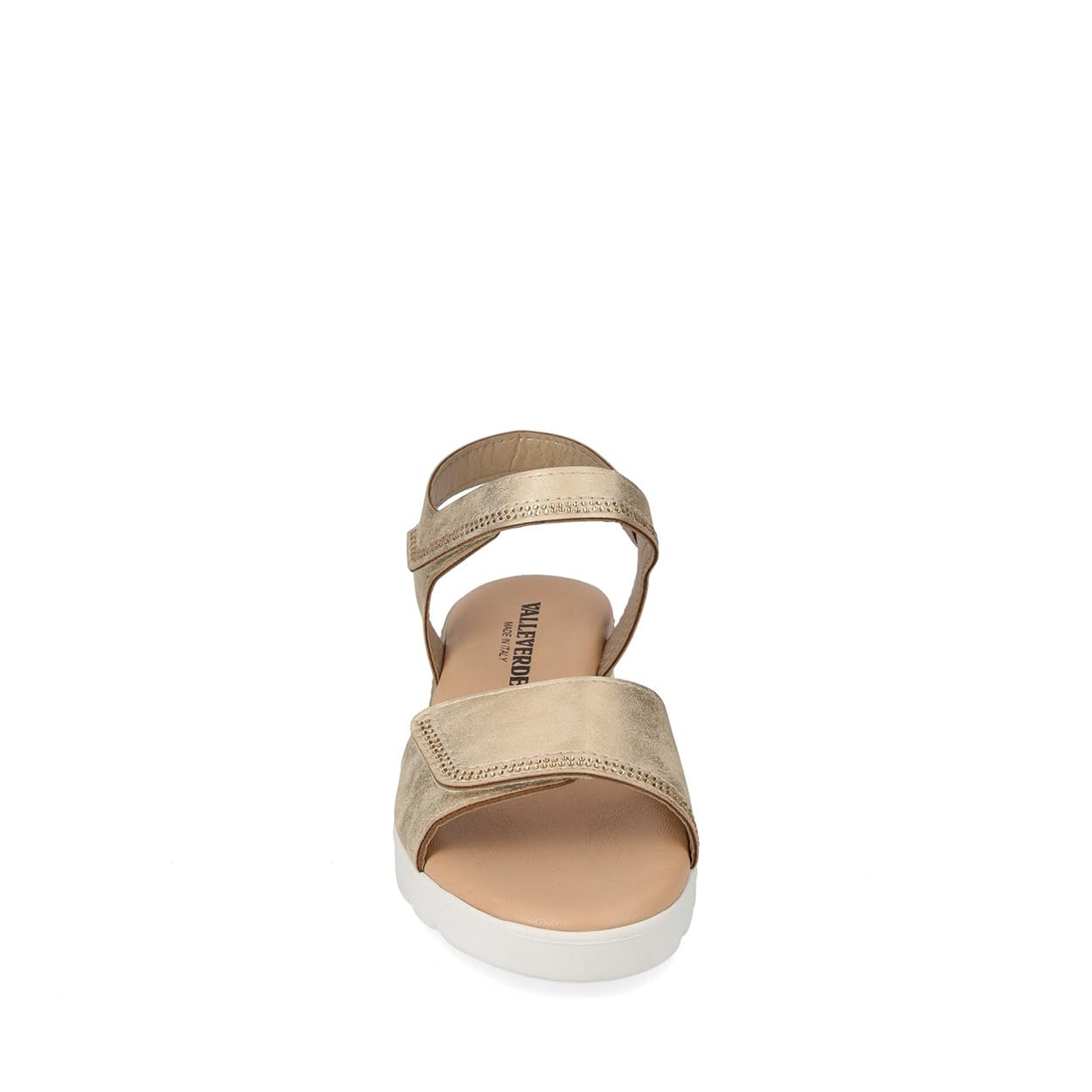 Valleverde Sandali Donna 55381 Pelle Avorio o Platino