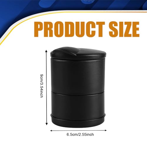 Image of 2PCS Portable Car Ashtray With Lid, Smokeless Ashtray, Smokeless Self-Extinguishing Cigarette Ashtray Cup Holder, Mini Smell-Proof Auto Interior Trash Can Organizer Universal for Car and Home