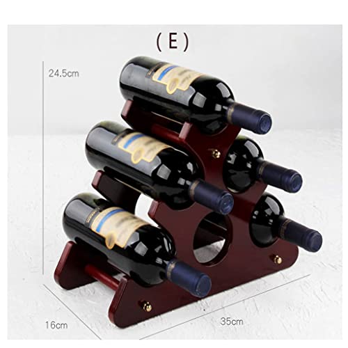 Soporte de Botellas de Vino de Madera para Mesa miniatura 2