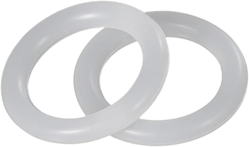 10 Stück 40x50x5mm weiße Silikon-Dichtungs-O-Ringe, Innendurchmesser 40mm, Außen