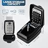 Secure Multifunctional Key Lock Box - Protect Vehicle Key Fobs, Fit Car Windows, Ideal for Ride Share, Turo, GetAround