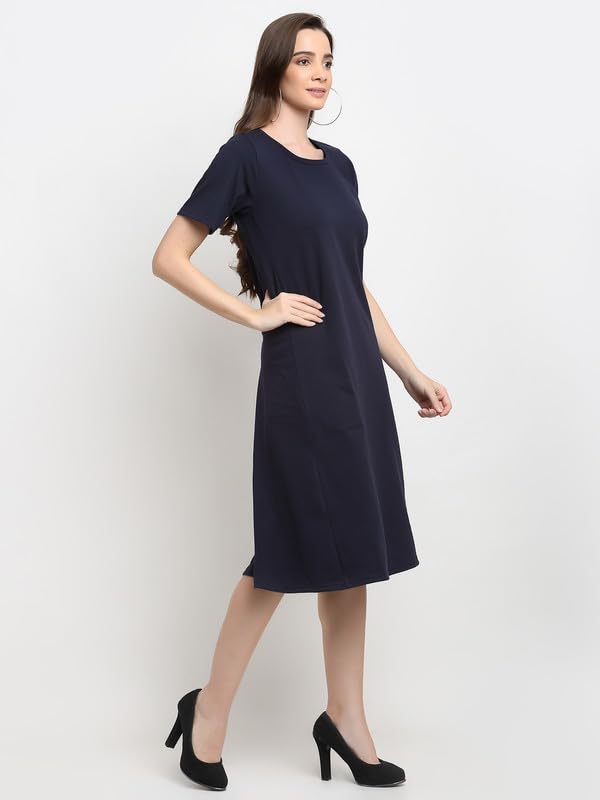 Image of Women's A-Line Cotton Midi Dress