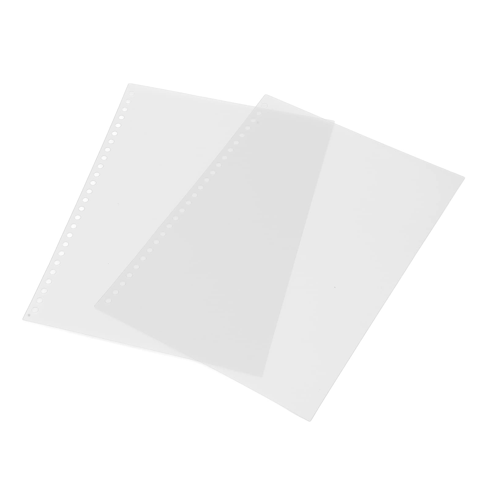 50er-Pack B5-Berichtshüllen mit 26 Löchern, Transparent, Mattiert, PP-Kunststoff-Binderhüllen, Bunte Buchumschläge – Langlebige und Stilvolle Präsentationslösung für Büro und