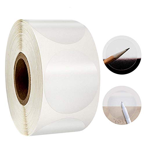 500 pièces d'étiquette d'étanchéité transparente Emballage de vente au détail transparent Étiquette d'étanchéité ronde autocollante ronde autocollante autocollante (1 pouce)