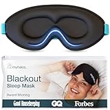 MyHalos® Sleep Mask – 3D Blackout Eye Mask for Women & Men, Side Sleepers...