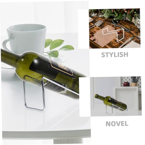 Soporte para botella de vino de hierro minimalista 2 pcs miniatura 7