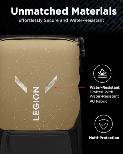 Image of Lenovo Legion Gaming Laptop Backpack GB500, Expandable Capacity up to 25L, Fits 16-inch Laptops, Water Resistant