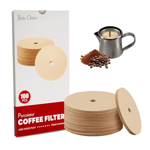 Image of 100ct Circle Coffee Filters 3.75 Inch, for Presto Coffee Maker | Canadian Pulp & Pure Flavor, Versatile Compatibility, Double-layer Packaging Ensures Hygiene