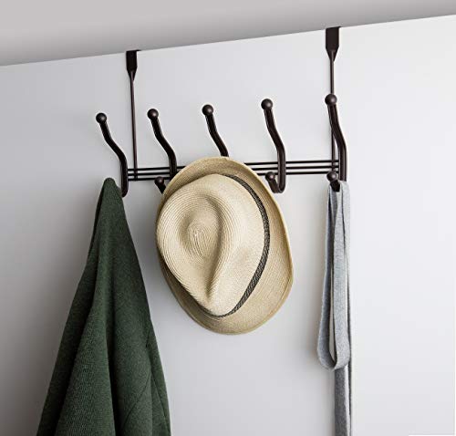 Inspired Living by Mesa Inspired Living Hanger 10 Hooks Organizer in Oil Rubbed Bronze Barrow Collection OVER THE OVER THE DOOR,