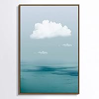 Framed Canvas Wall Art Beautiful Cloud on Sky Canvas Prints Home Artwork Decoration for Living Room,Bedroom - 16x24 inches