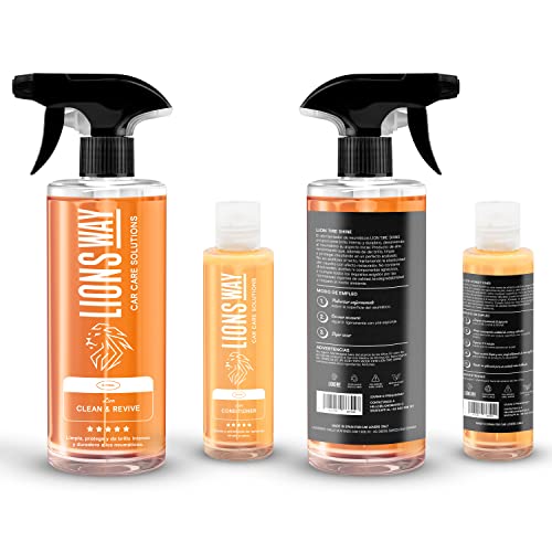 Kit De Limpieza, Renovador E Hidratación De Cuero, Piel Y Tela Del Coche - Intenso Y Potente Acondicionador De Tapiceria. Limpiador E Hidratador (cepillo puede variar) - imagen 2