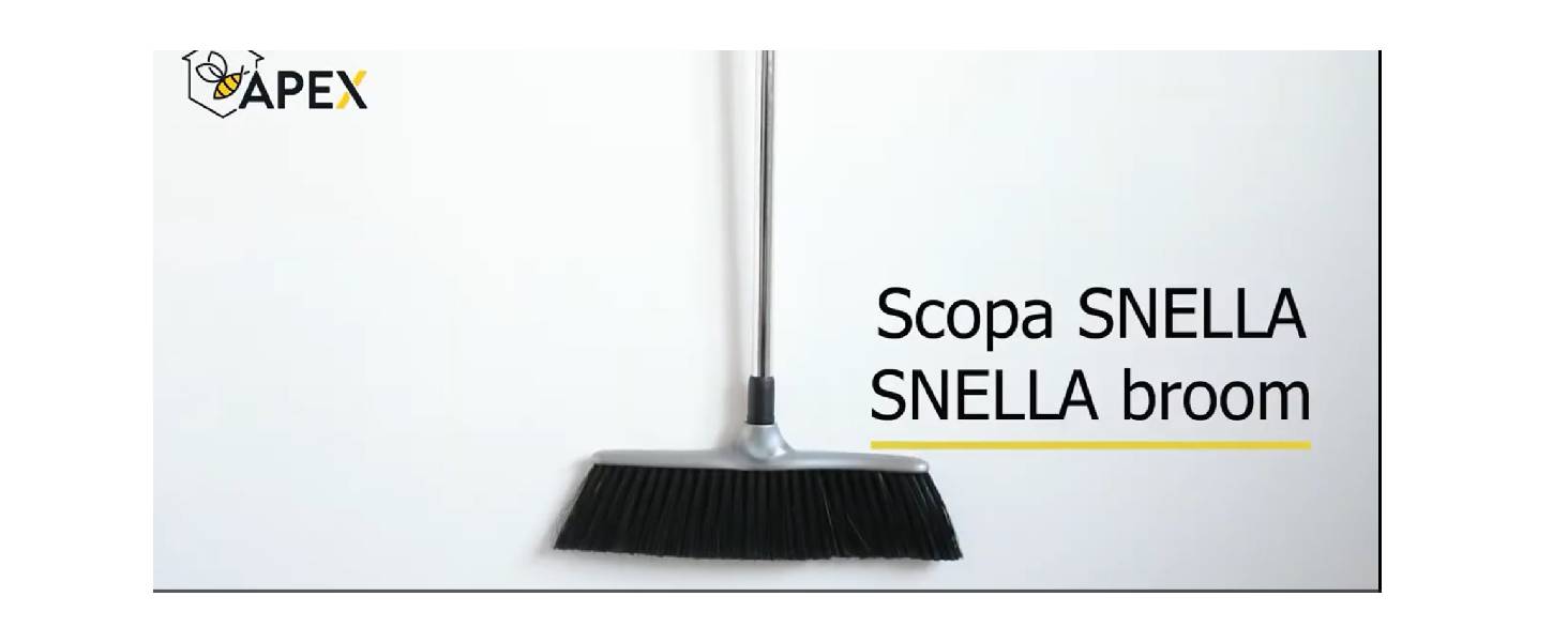 TONKITA | Dual Scopa per Interni, Setole Semi-Rigide Fitte e Inclinate