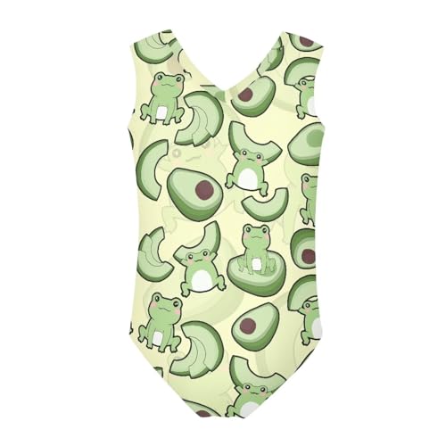 Image of Girls Fashion Print One Piece Swimsuit Bathing Suit Gymnastic Leotard for Kids, 5-14 Years