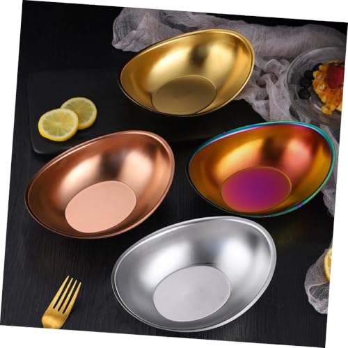 Cuenco de acero 304 con diseño único inoxidable para ensalada 6